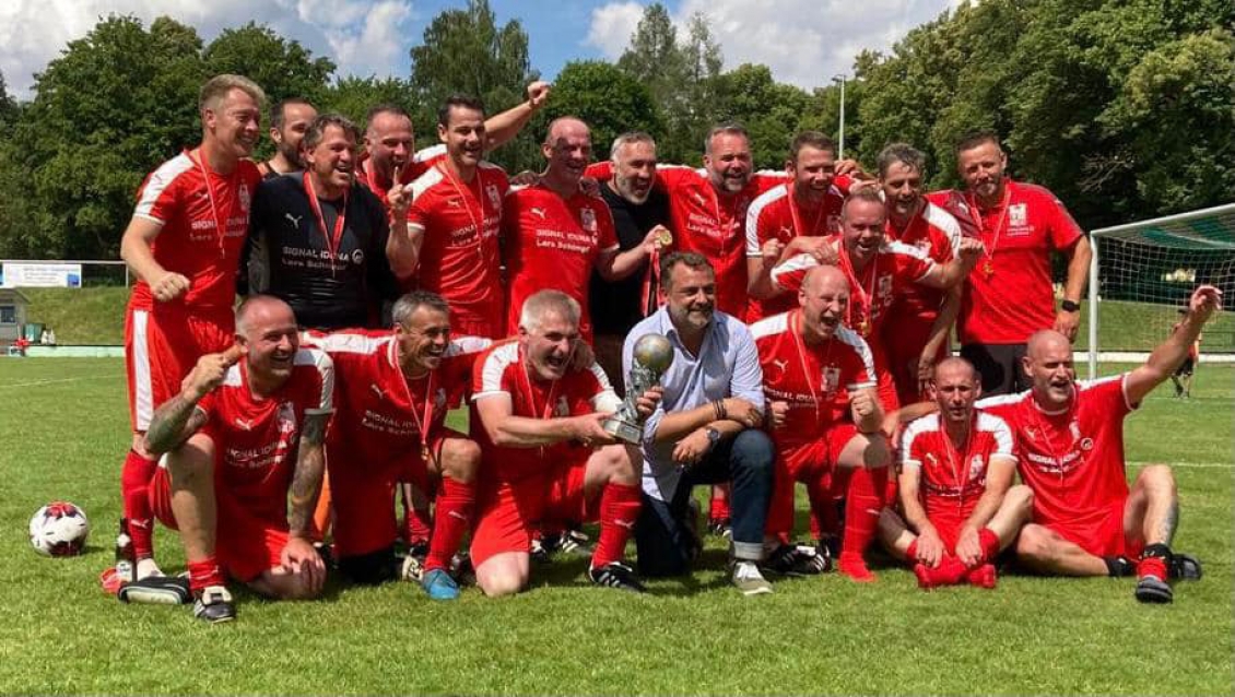 Der Sieger der &Uuml;40 in 2021, die Sportfreunde Gera.