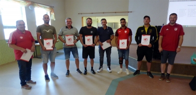 Vorbereitung auf neue Fußball - Saison